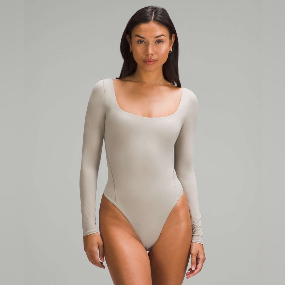 Lululemon Wundermost Ultra-Soft Nulu Square-Neck Long-Sleeve Bodysuit